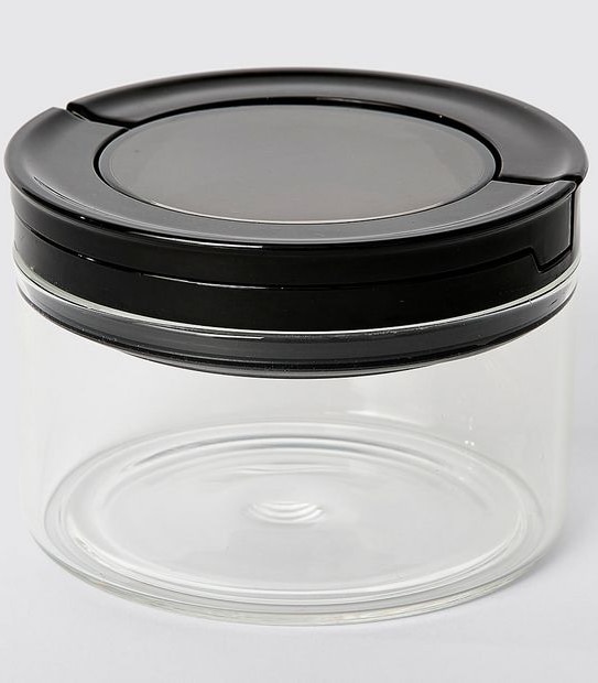 280ML Round Glass Flip Handle Canister