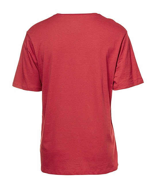 Men's Emoji Printed Short Sleeve T-Shirt - Red
