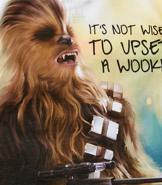 Star Wars Short Sleeve Wookie Print T-Shirt