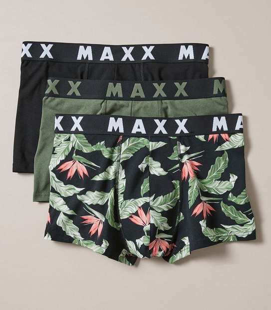 Maxx 3 Pack Hipster Trunks