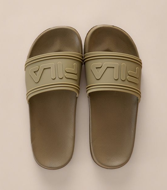 Fila kIds Mestre Slides - Khaki Green
