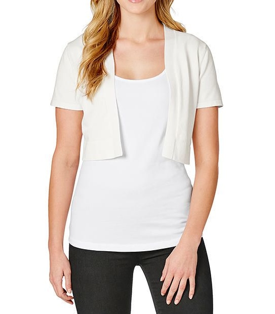 Short Sleeve Knit Bolero