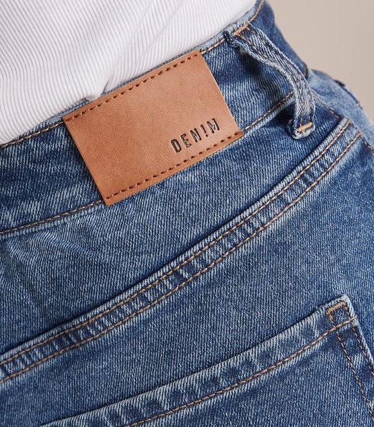 Kelsey Wide Leg High Rise Crop Length Denim Jeans