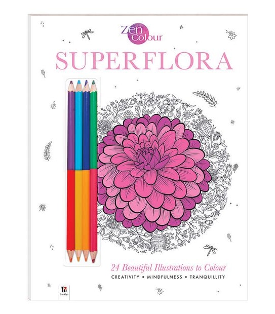 Zen Colour With Pencils: Superflora