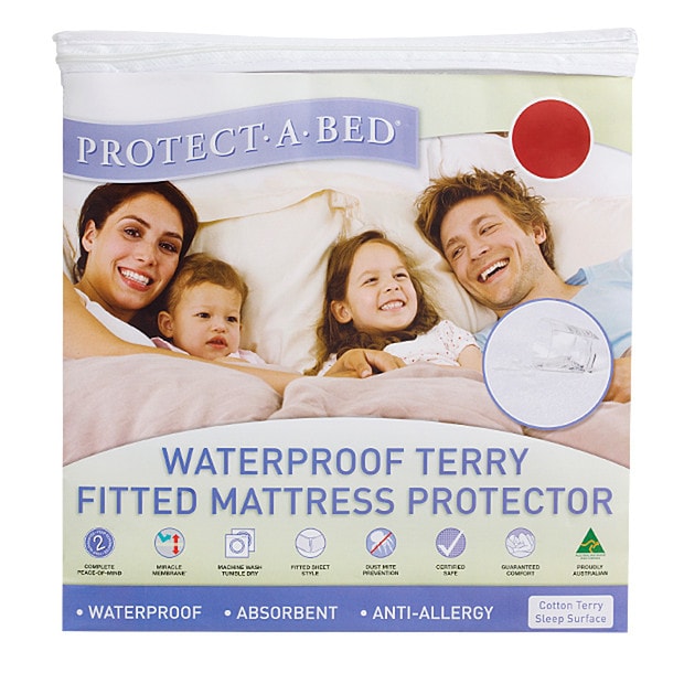 Protect-A-Bed Waterproof Terry Fitted Mattress Protector | Target Australia