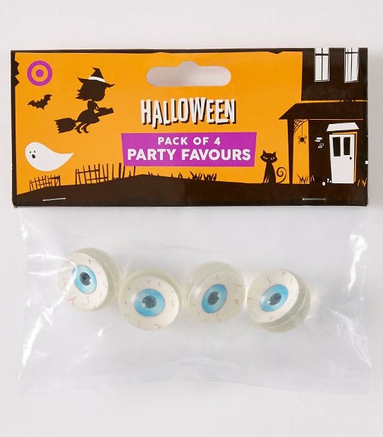 Halloween 4 Pack Bouncing Eye Ball Party Favours