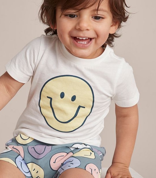 Unsiex Baby Family Matching Happy Face Cotton Pyjama Set
