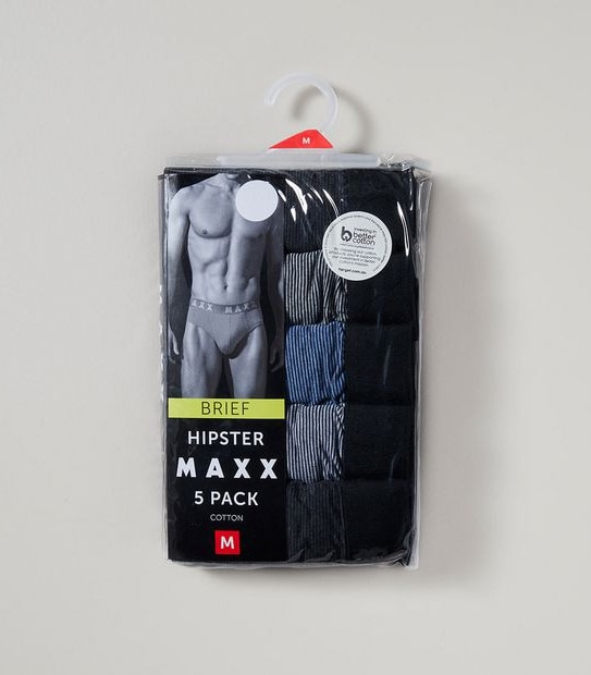 Maxx 5 Pack Hipster Briefs 