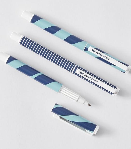 Paper Crane 3 Pack Ball Point Pens