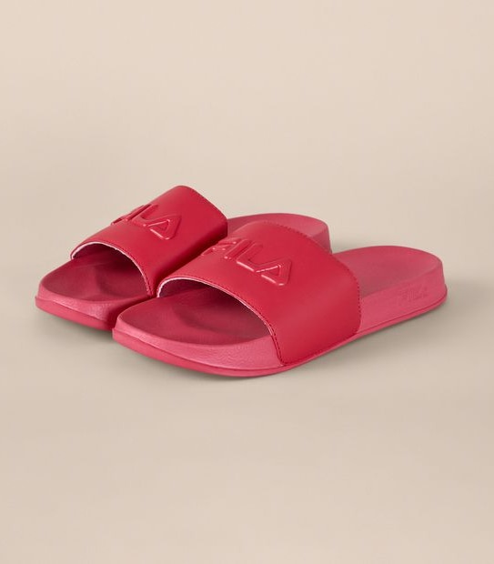 W FILA OSTUNI PINK POOL SLIDE  SIZE 6-11