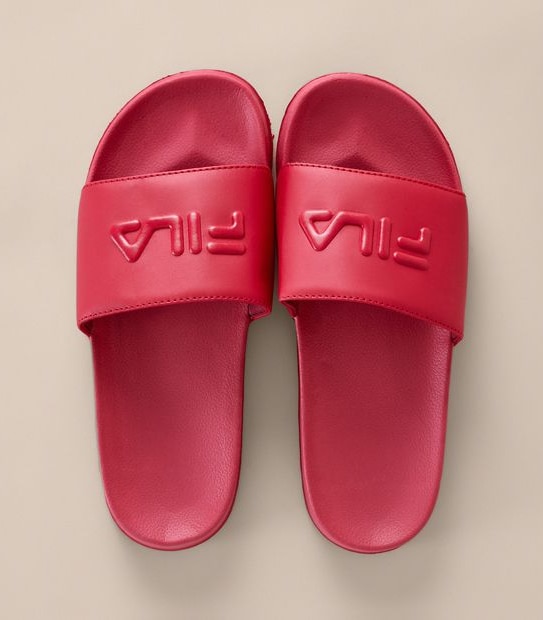 W FILA OSTUNI PINK POOL SLIDE  SIZE 6-11