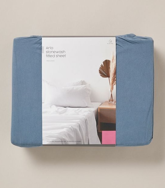 Arlo Stonewash Fitted Sheet