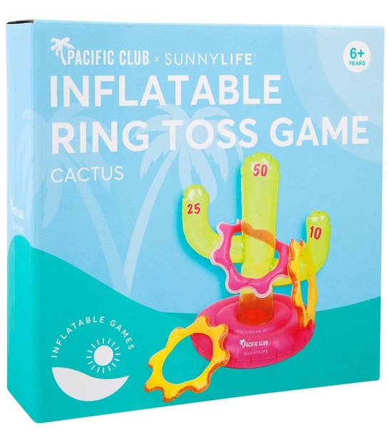Pacific Club X Sunnylife Inflatable Ring Toss Game - Cactus