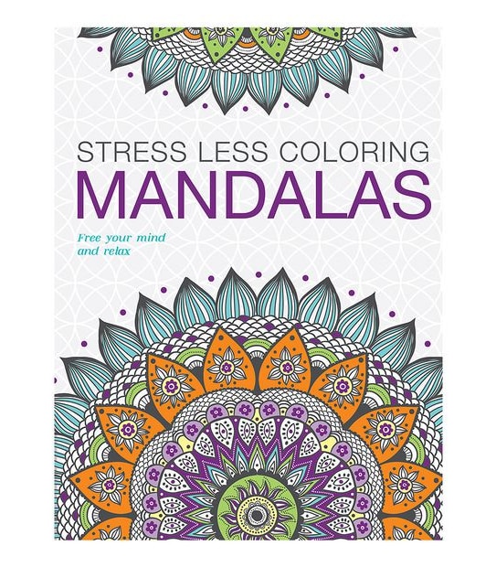Stress Less Colouring Mandalas Book