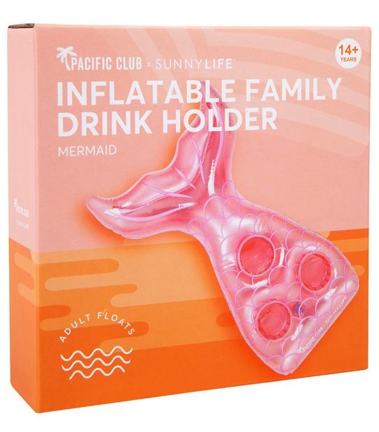 Pacific Club X Sunnylife Inflatable Family Drink Holder - Mermaid