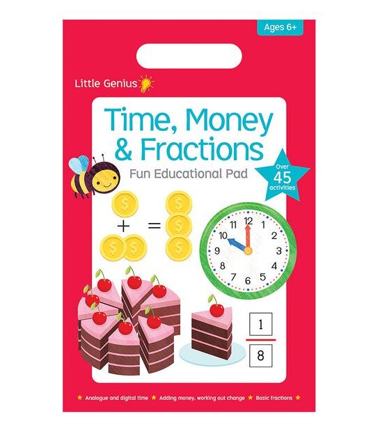 Little Genius Small Pad - Time, Money & Fractions