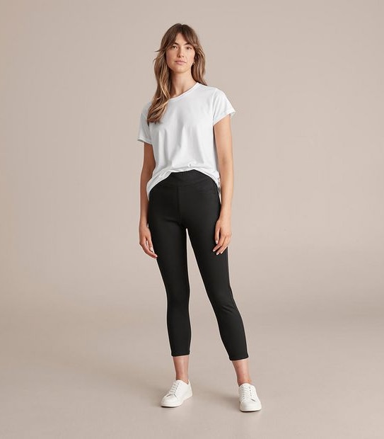 Lydia High Rise Crop Length Denim Jeggings 