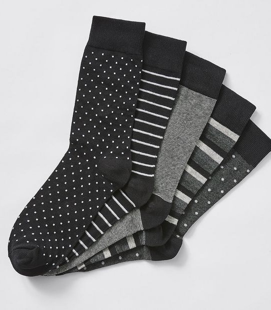 Maxx 5 Pack Business Socks - Black