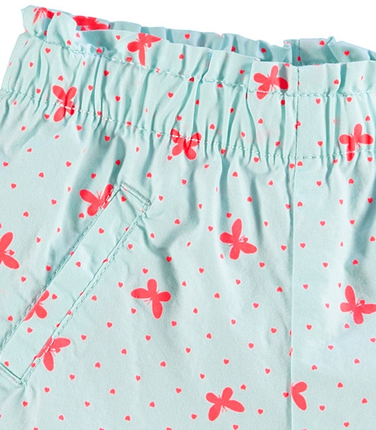 Girls' Pull On Butterfly Print Short 3 of 3