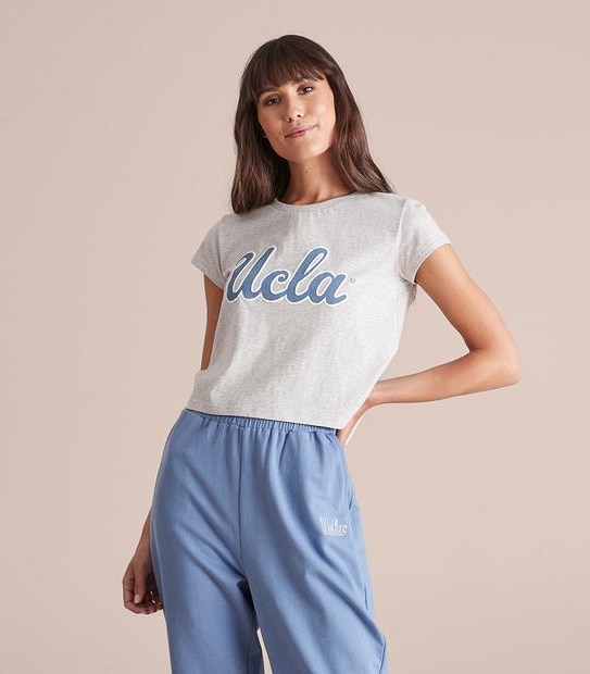Licensed UCLA Baby Crop T-Shirt