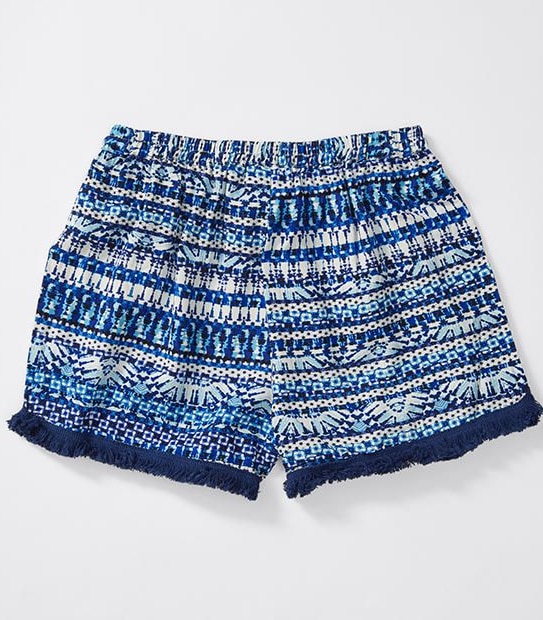 Piping Hot Dolphin Hem Shorts