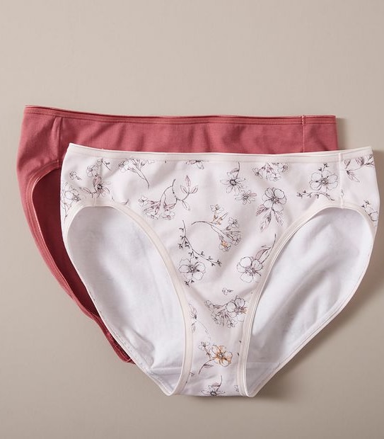 2 Pack Cotton High Cut Briefs; Style: LHF83599