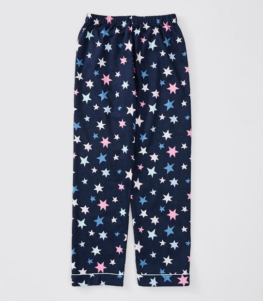 Girls Flannelette Pyjama Set - Navy Blue