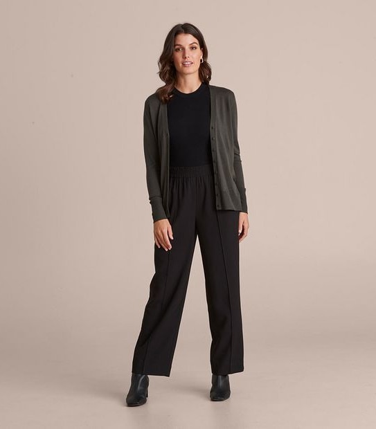 Preview Merino Wool V-Neck Button Through Cardigan