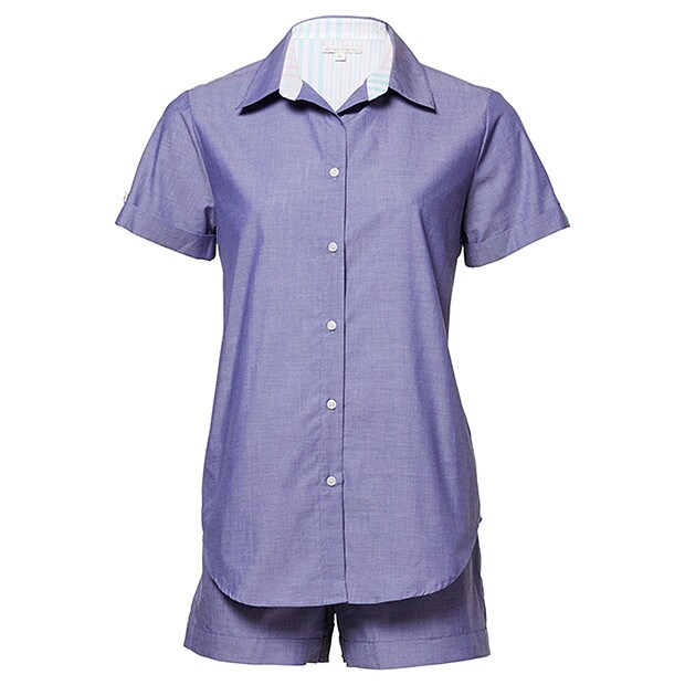 Chambray Short Pyjama Set Chambray Short Pyjama Set