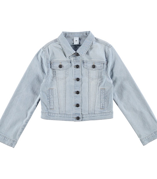 Girls' Light Wash Denim Jacket