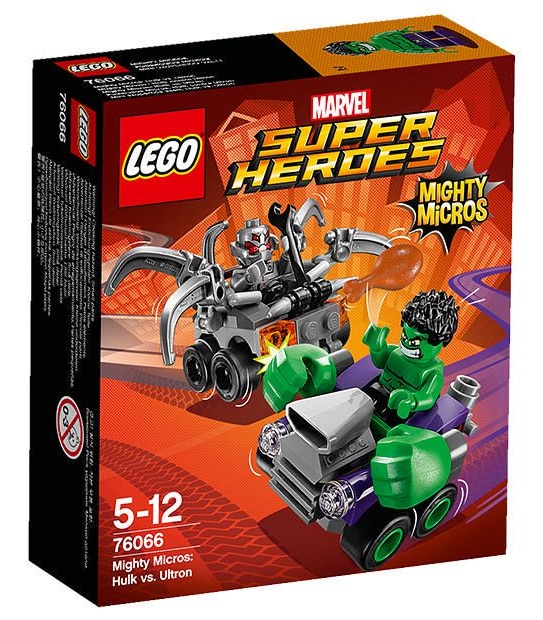 LEGO&reg; Marvel Super Heroes Mighty Micros: Hulk Vs. Ultron 76066