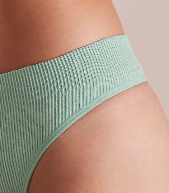 Lily Loves Rib Seamfree Hi-Waisted G-String Briefs; Style: LGS02076 2 of 3