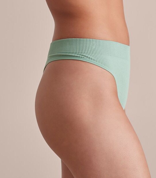 Lily Loves Rib Seamfree Hi-Waisted G-String Briefs; Style: LGS02076 3 of 3