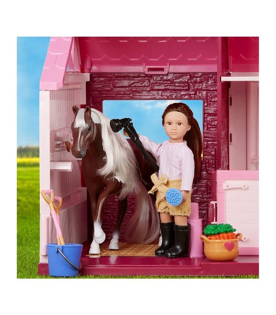 Lori Philippa's Horse & Stable Set Mini Doll & Playset
