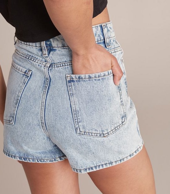 Lily Loves High Rise Denim Shorts