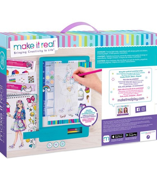 Make It Real Fashion Design Tracing Light Table 