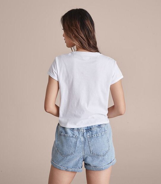 Lily Loves Printed Baby Crop T-Shirt