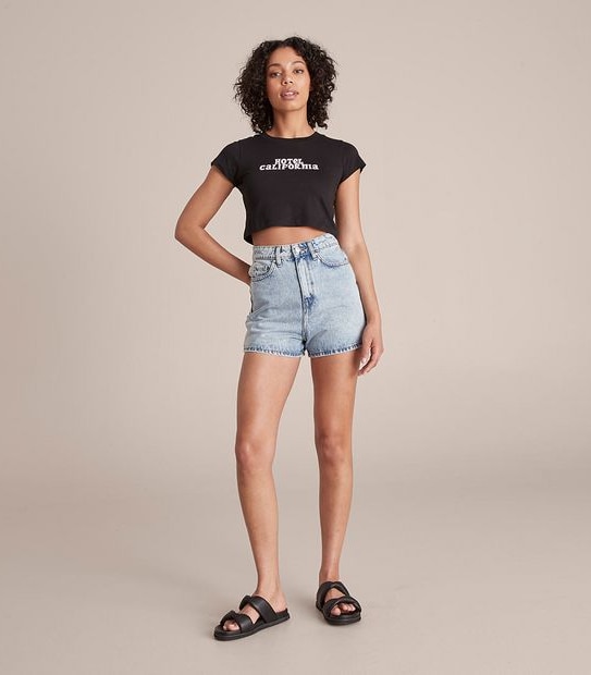 Lily Loves High Rise Denim Shorts 4 of 5