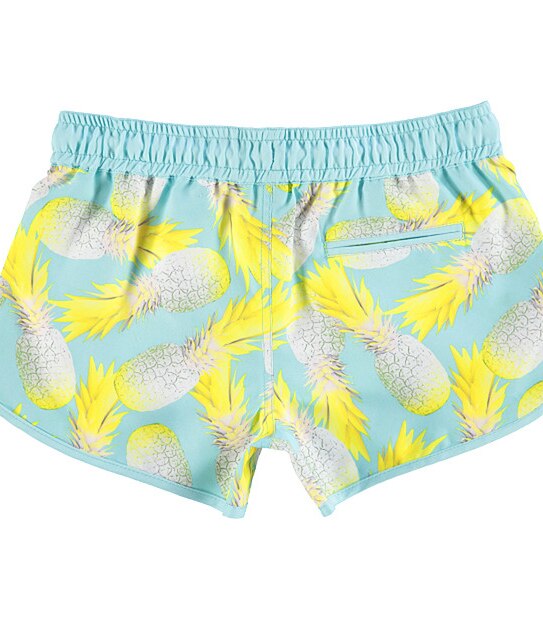 Girls' Pineapple Print Boardshorts