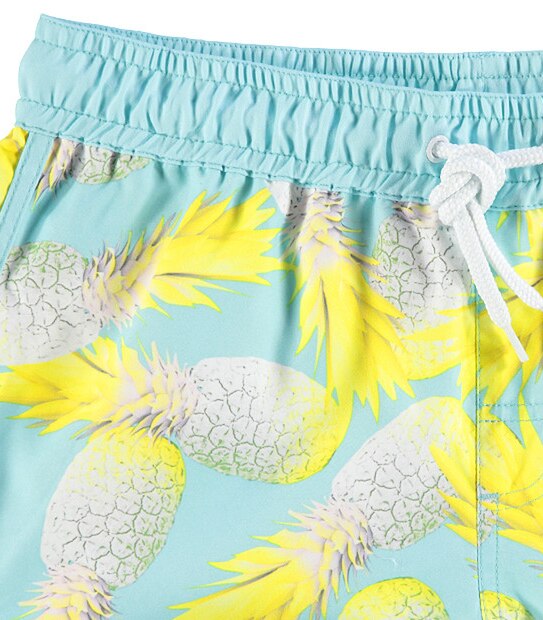Girls' Pineapple Print Boardshorts