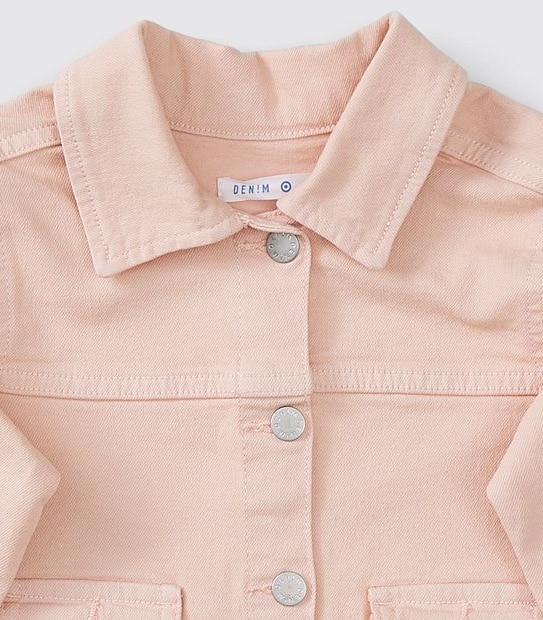 Denim Jacket - Pink