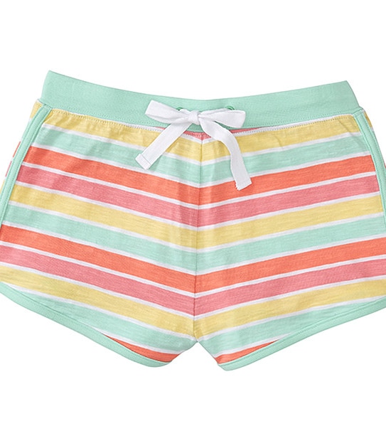 Girls' Striped Sleep Shorts