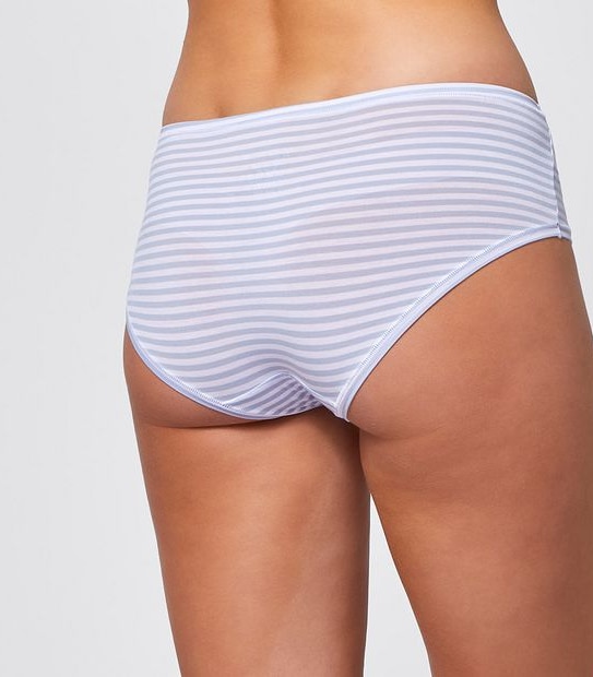 Lily Loves 3 Pack Soft Stretch Boyleg Briefs - Blue Stripe