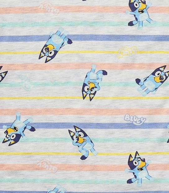 Bluey Striped Nightie - Grey