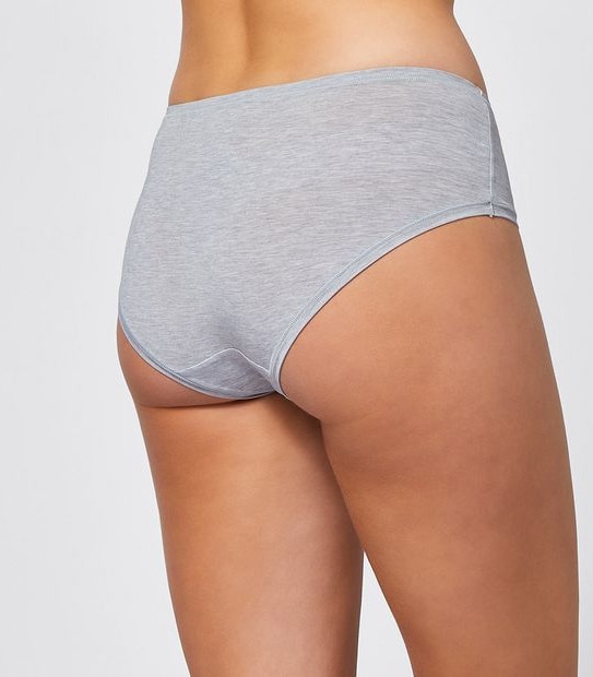 Lily Loves 3 Pack Lyocell Boyleg Briefs - Smokey Violet Stripe