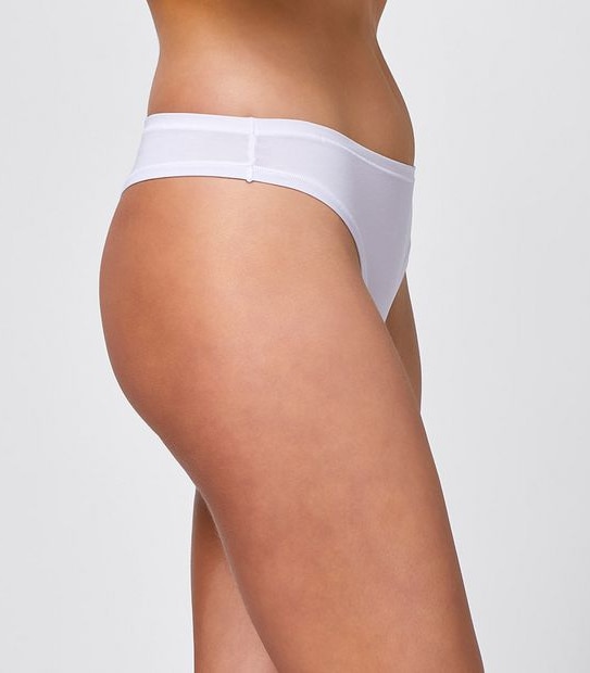 Lily Loves 3 Pack Lyocell G-String Briefs - Smokey Violet Stripe