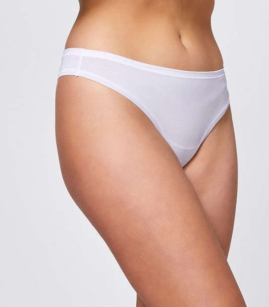 Lily Loves 3 Pack Lyocell G-String Briefs - Smokey Violet Stripe