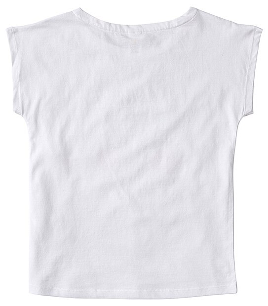 Girls' Short Sleeve Cat Print T-Shirt