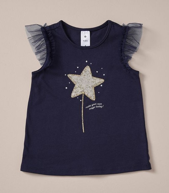 Sequin Star Tulle Tank
