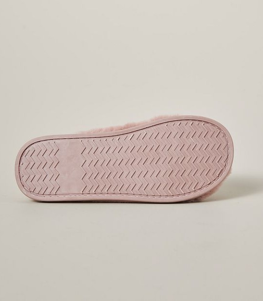 Womens Swansea III Faux Fur Scuff Slippers